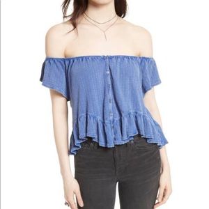 Free People Off the Shoulder Tee